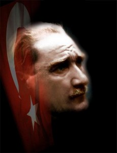 Atatürk resimli Türk bayrağı (8)