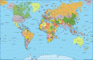 Büyük Boy Dünya Siyasi Haritası