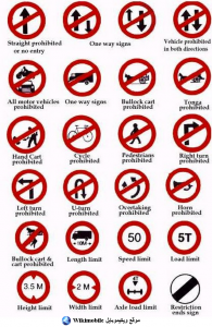 Trafik işaretleri ingilizce Anlamları 1