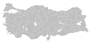 Boş Türkiye Haritası İller